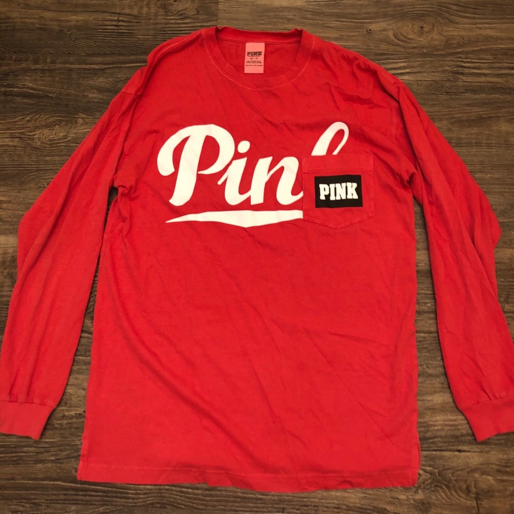 Coral/Pink-Red PINK VS Logo Shirt
